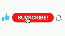 a subscribe button with a thumbs up and a bell