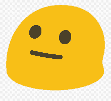 a yellow smiley face with black eyes and a slight smile