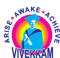 a logo that says arise awake achieve vivekkkam