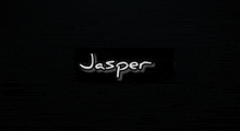 a black background with the word jasper written in white