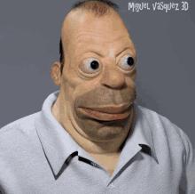 a miguel vasquez 3d creation of homer simpson with big eyes