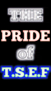 a poster that says the pride of t.s.e.f