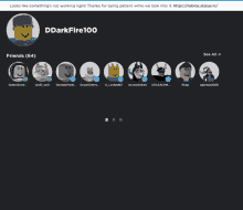 a screenshot of a roblox page with the name ddarkfire100