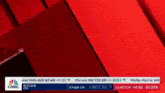 a cnbc screen shows the price of bitcoin and ether cm
