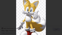 a picture of tails from sonic the hedgehog