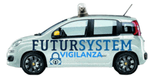 a futursystem vigilanza car with a light on top of it