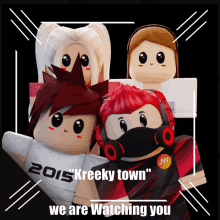 a poster that says 2015 kreeky town on it