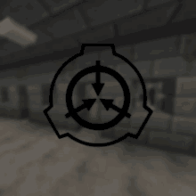 a scp logo is displayed on a blurred background