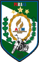 an emblem for the parana adventist motorcycle ministry with a motorcycle on it