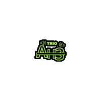 a neon green logo for the trio aws on a white background