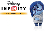 a disney infinity 3.0 edition advertisement with a sad girl