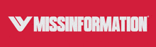 a red background with the word missinformation in white