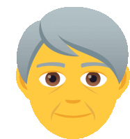 a cartoon illustration of an elderly man 's face