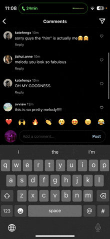 a screenshot of a phone screen showing a few comments