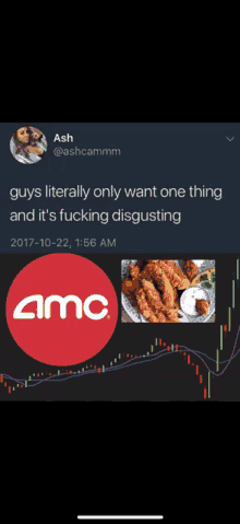 a screenshot of a tweet that says " guys literally only want one thing "