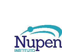 a logo for nupen instituto with a blue circle