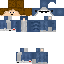 a minecraft skin of a person wearing a hat and jeans