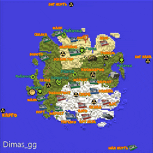 a map of a russian island with the name dimas_gg on the bottom