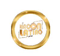 a gold circle with the words rincon latino written inside of it