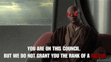 a man wearing sunglasses says you are on this council