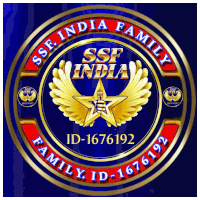 a logo for the ssf india family shows a star with wings