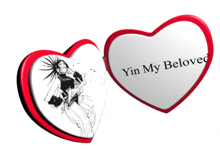 yin my beloved is written on a white heart