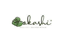 a logo for bokashi productos y jardineria