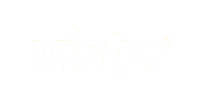 a white background with the word vista written in yellow .