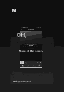 a phone screen with the words oh but something 's on it