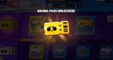 a screenshot of a game called brawl pass unlocked