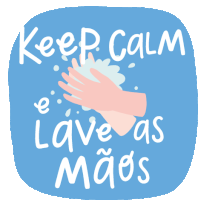 an illustration of a person washing their hands with the words keep calm and lave as maos