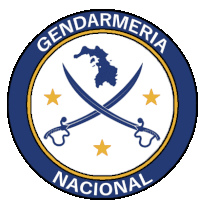 a logo for gendarmeria nacional shows two crossed swords