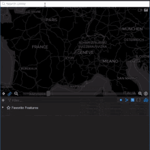 a computer screen shows a map of switzerland and austria