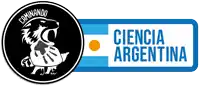 a logo for caminando ciencia argentina has a lion on it