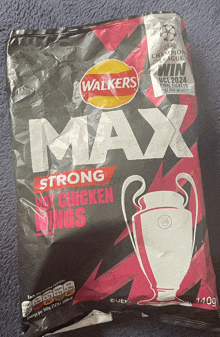 a bag of walkers max hot chicken wings