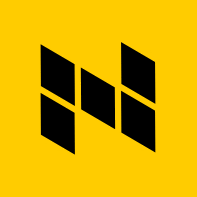 a yellow background with black squares on it and the letter h