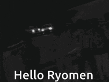 a close up of a car wheel with the words hello ryomen