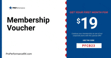 a membership voucher for $ 19 is being advertised