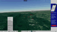 a computer screen shows a map with a sniper viper atc ( gps ) in the middle