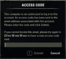 a computer is not authorized to log into this account