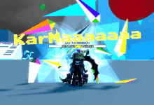 a screenshot of a video game that says karmaaaa on it