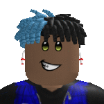 a cartoon character with dreadlocks and a smile on his face .