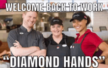 Welcome Back Diamond Hands Meme