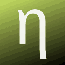 a green background with the letter n in white