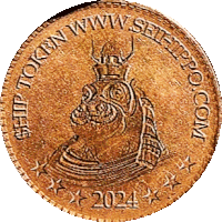 a coin that says ship token www.selfpro.com 2024