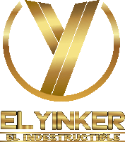 a logo for elyinker el indestructible with a gold y