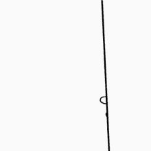 a black and white drawing of a man wearing glasses holding a pole .
