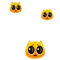 a group of smiley faces with sad faces on them are floating in the air on a white background .