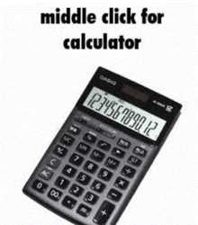 a casio calculator is shown on a white background