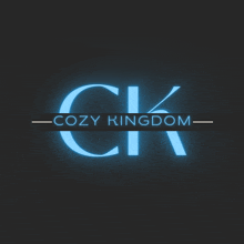 a logo for cozy kingdom with the letters ck